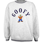 Disney - Grey Goofy Embroidered Sweatshirt 1990s X-Large Vintage Retro