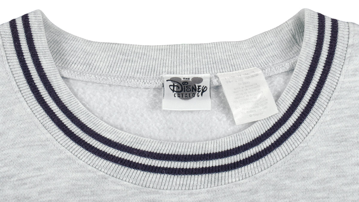 Disney - Grey Goofy Embroidered Sweatshirt 1990s X-Large Vintage Retro