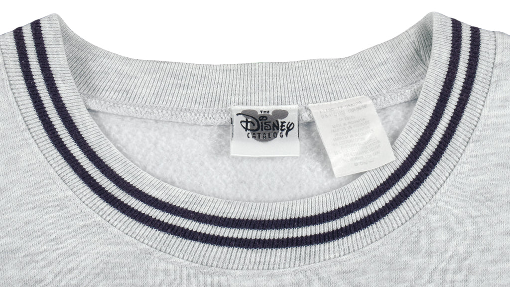 Disney - Grey Goofy Embroidered Sweatshirt 1990s X-Large Vintage Retro