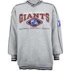 NFL (Lee) - New York Giants Embroidered Spell-Out Sweatshirt 1990s X-Large Vintage Retro Football