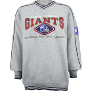 NFL (Lee) - New York Giants Embroidered Spell-Out Sweatshirt 1990s X-Large Vintage Retro Football