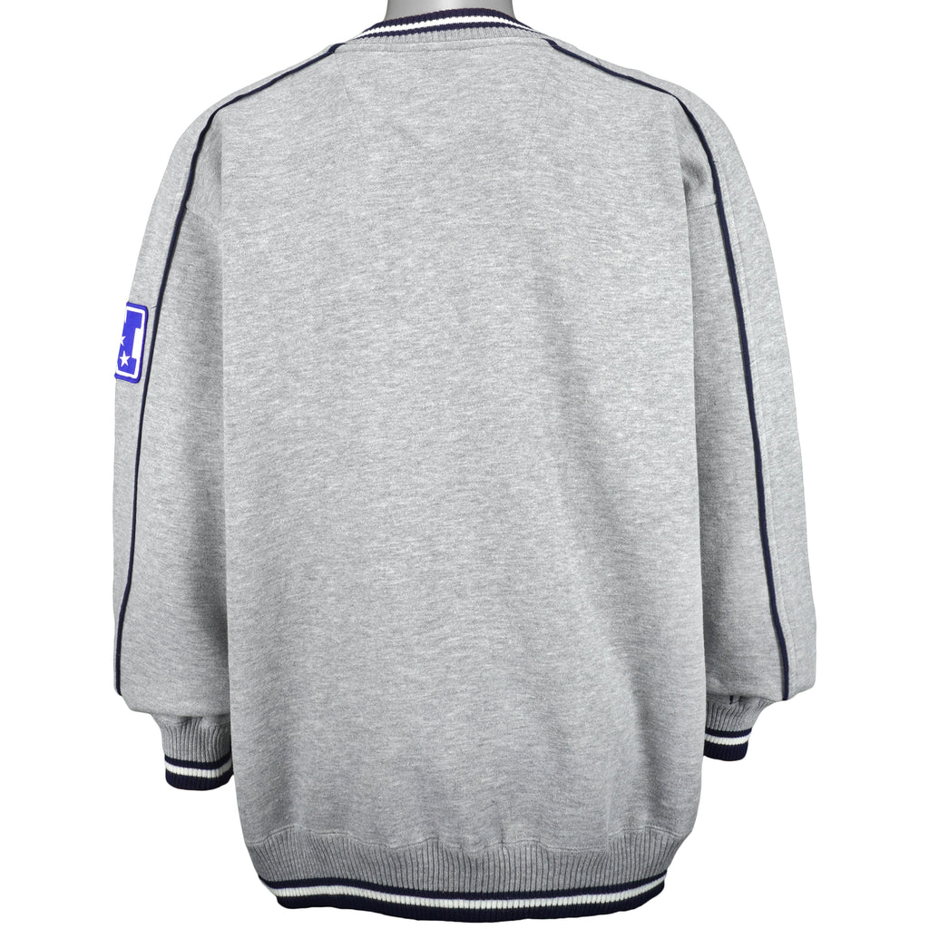 NFL (Lee) - New York Giants Embroidered Spell-Out Sweatshirt 1990s X-Large Vintage Retro Football