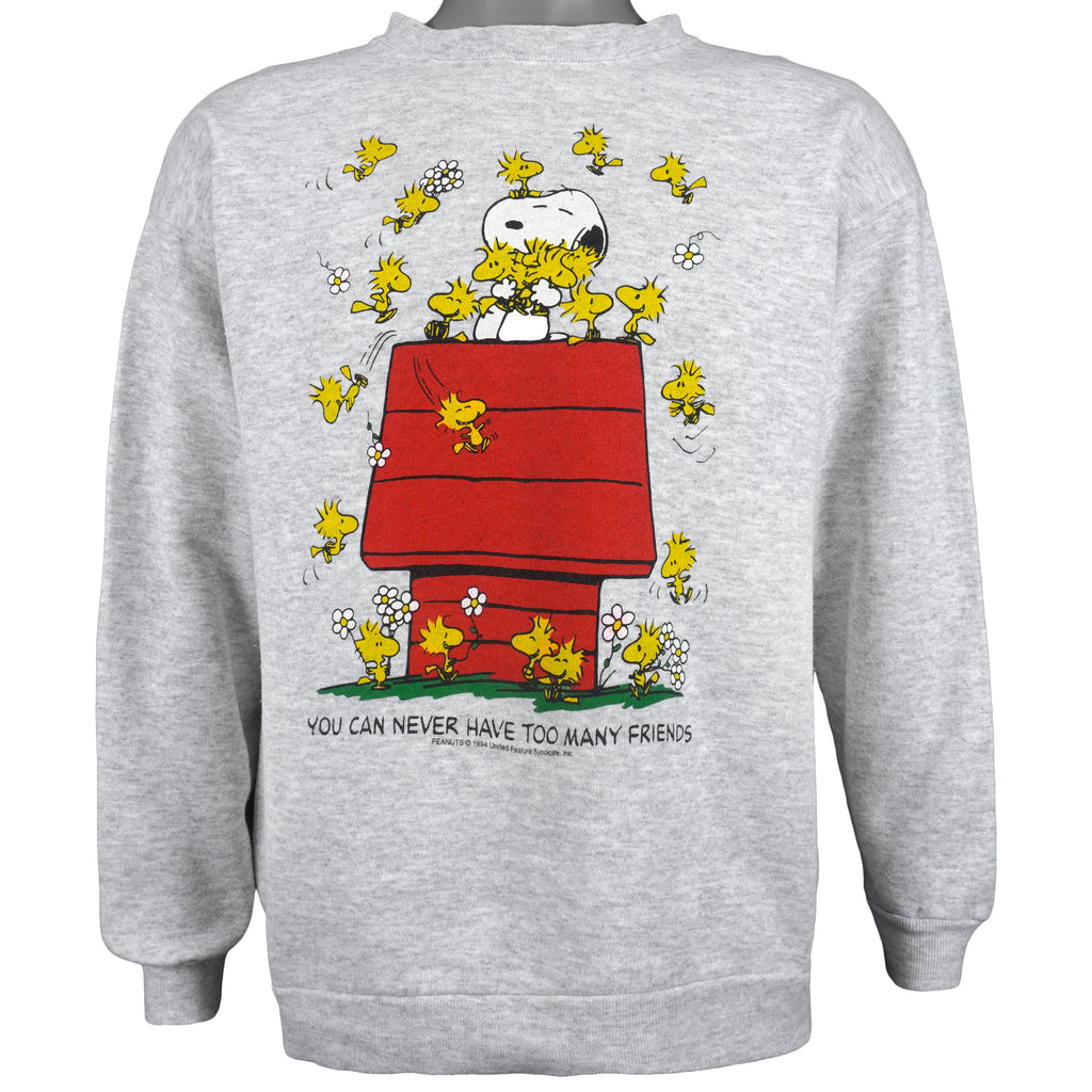 Vintage (Tultex) - You Can Never Have Too Many Friends Crew Neck Sweatshirt 1994 Large Vintage Retro
