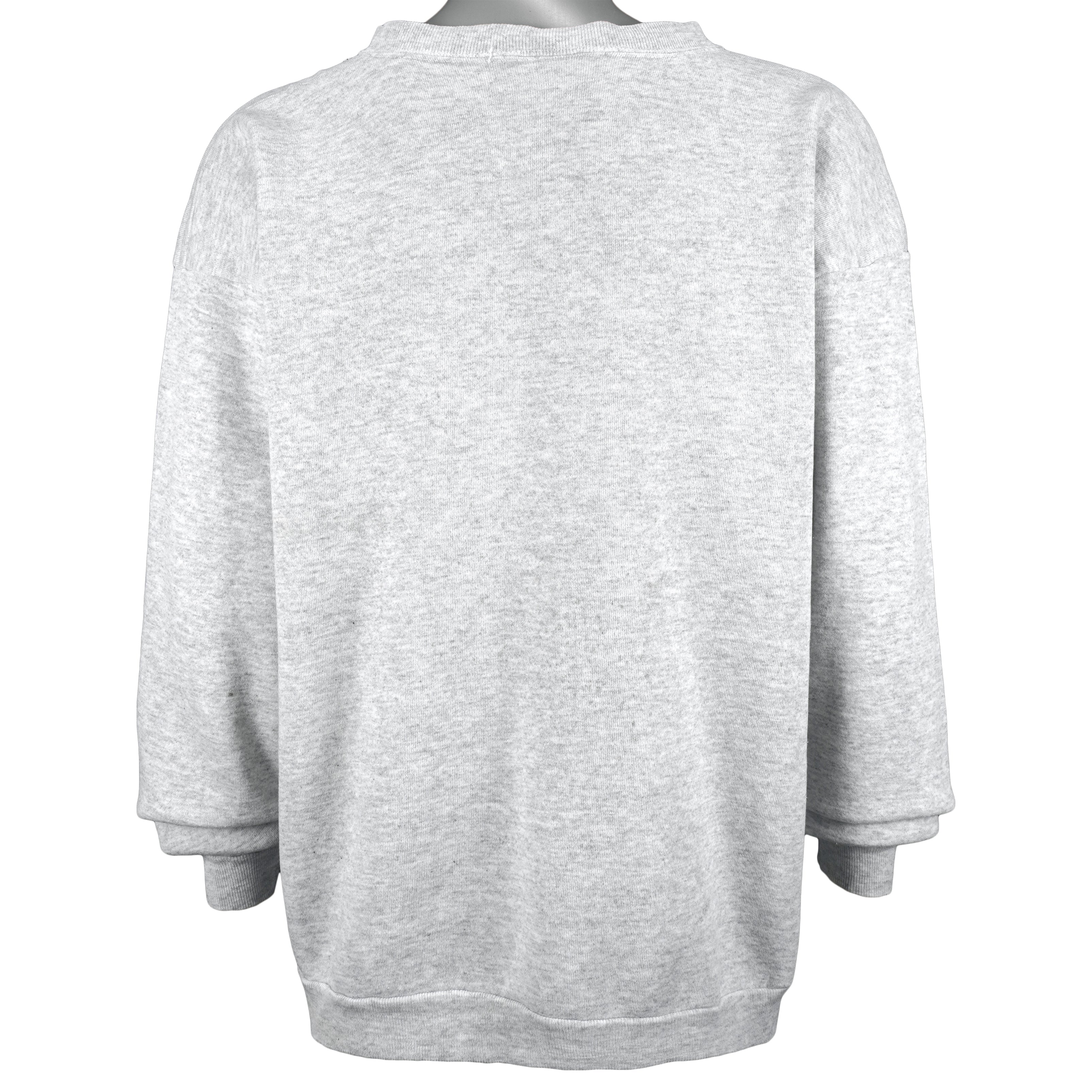Vintage (Cotton Grove) - Grey Bald Eagle Crew Neck Sweatshirt 1990s X-Large Vintage Retro