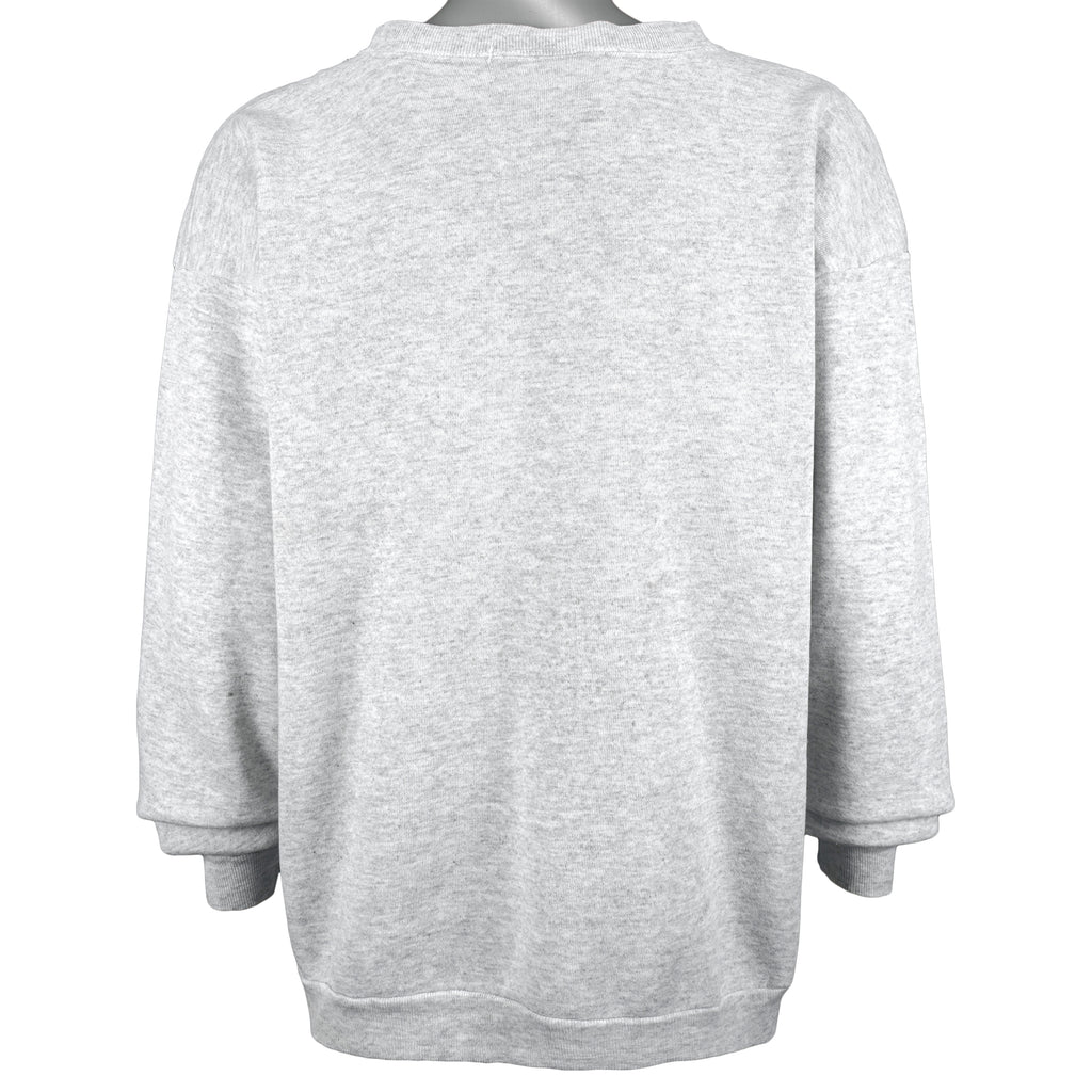 Vintage (Cotton Grove) - Grey Bald Eagle Crew Neck Sweatshirt 1990s X-Large Vintage Retro