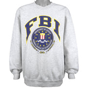 Vintage (Gildan) - FBI Crew Neck Sweatshirt 1990s Large Vintage Retro