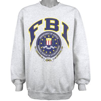 Vintage (Gildan) - FBI Crew Neck Sweatshirt 1990s Large