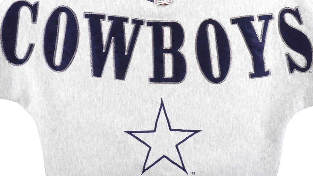 NFL (Legend) - Dallas Cowboys Big Spell-Out Sweatshirt 1990s Large Vintage Retro Football