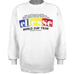 Ellesse - White World Cup Team Crew Neck Sweatshirt 1990s Large Vintage Retro