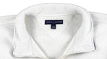 Tommy Hilfiger - White Spell-Out 1/4 Zip Sweatshirt X-Large Vintage Retro