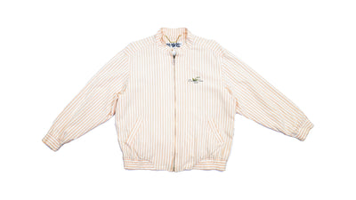 Christian Dior - Baby Pink Stripes Zip-Up Jacket Medium