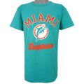 Champion - Miami Dolphins Spell-Out T-Shirt 1990s Large Vintage Retro Football
