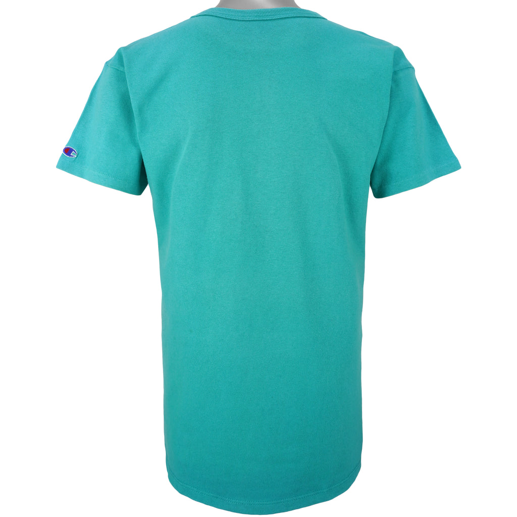 Champion - Miami Dolphins Spell-Out T-Shirt 1990s Large Vintage Retro Football