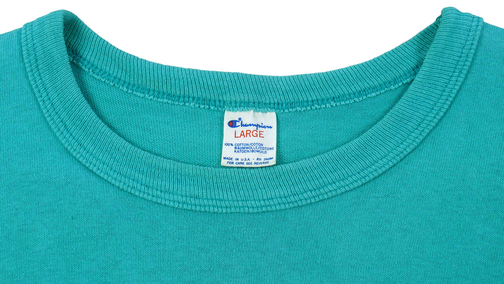 Champion - Miami Dolphins Spell-Out T-Shirt 1990s Large Vintage Retro Football