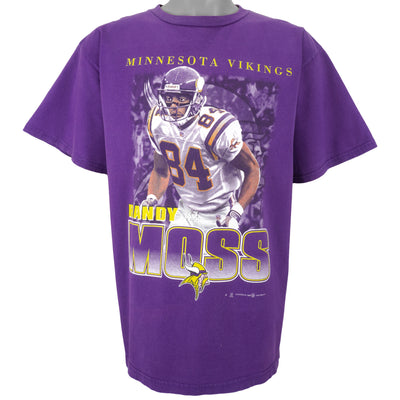 NFL (Sport Attack) - Minnesota Vikings, Randy Moss Spell-Out T-Shirt 1999 X-Large