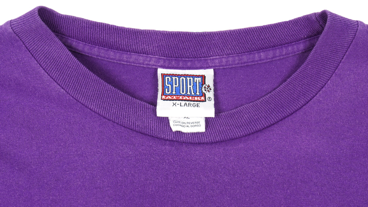 NFL (Sport Attack) - Minnesota Vikings Spell-Out T-Shirt 1999 X-Large Vintage Retro Football