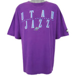 Starter - Utah Jazz Spell-Out T-Shirt 1990s X-Large Vintage Retro Basketball