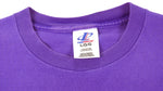 NFL (Logo Athletic) - Minnesota Vikings Spell-Out T-Shirt 1990s Large Vintage Retro Football