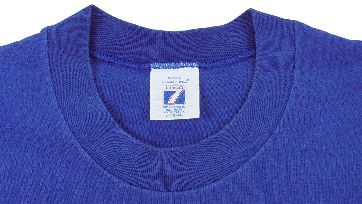 MLB (Logo 7) -  Chicago Cubs Spell-Out T-Shirt 1999 Large Vintage Retro Baseball