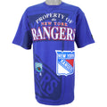 Starter - New York Rangers Spell-Out T-Shirt 1990s Large Vintage Retro Hockey