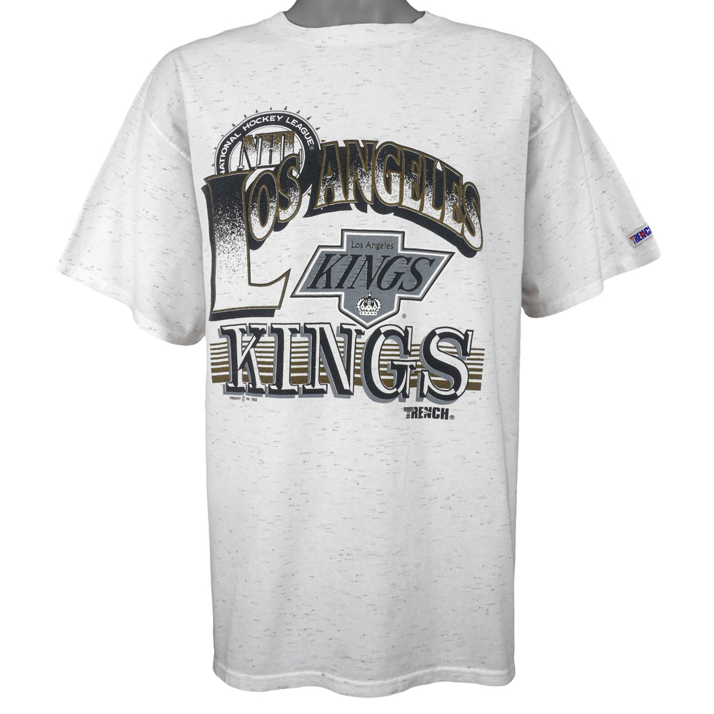 NHL - Los Angeles Kings Spell-Out T-Shirt 1992 X-Large Vintage Retro Hockey