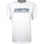 Nike - White Spell-Out T-Shirt 1990s Large Vintage Retro