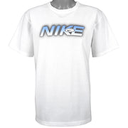 Nike - White Spell-Out T-Shirt 1990s Large Vintage Retro