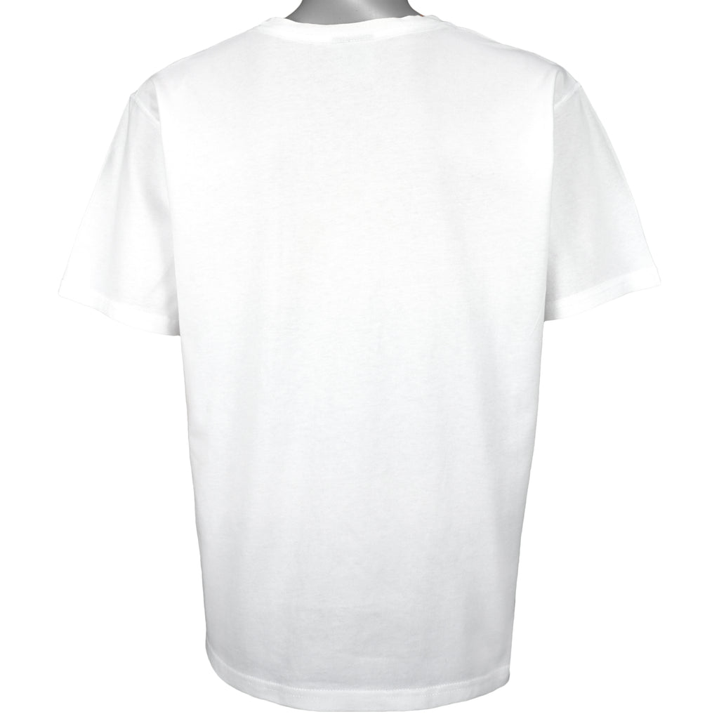 Nike - White Spell-Out T-Shirt 1990s Large Vintage Retro