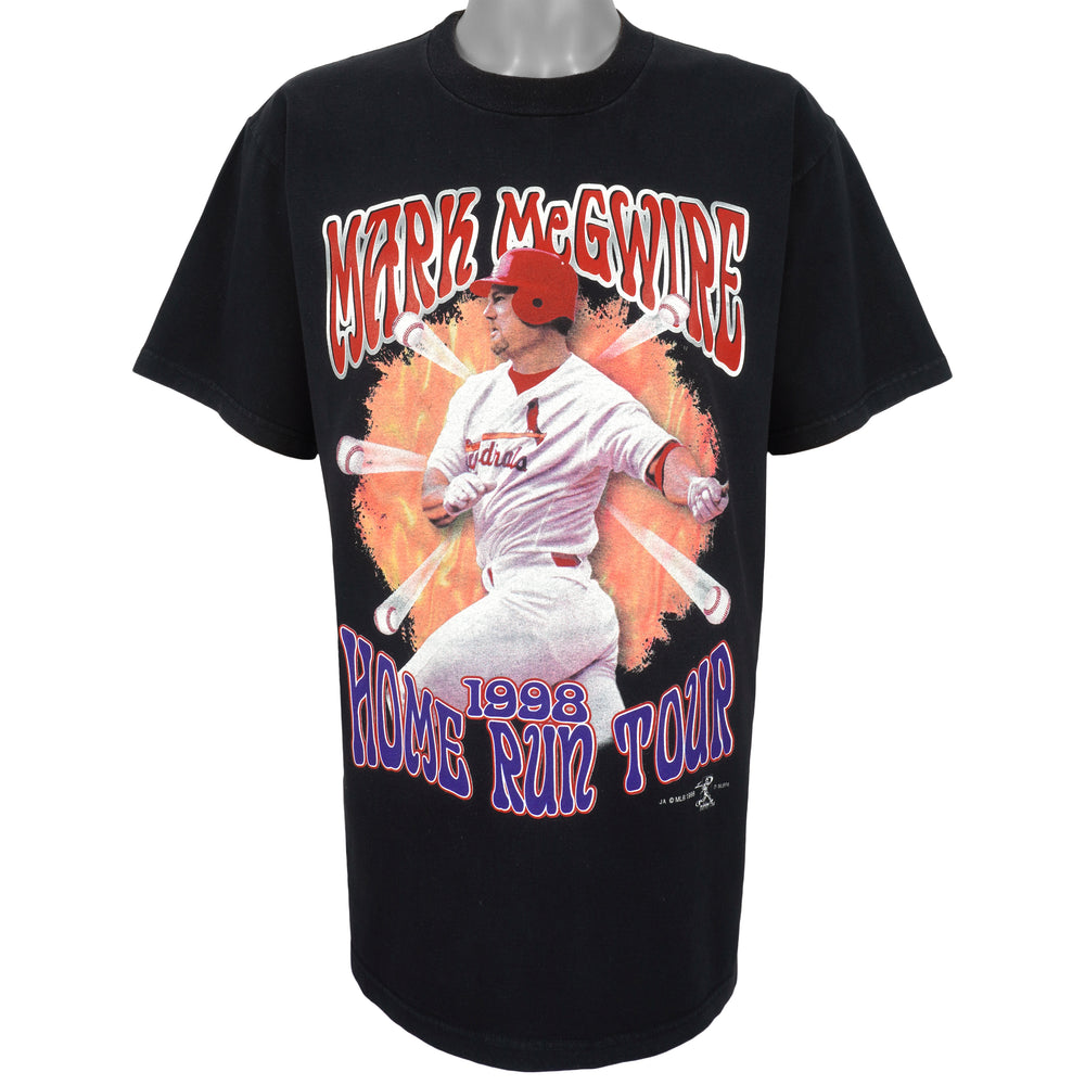 MLB (Miro) - St. Louis Cardinals Mark McGwire, Home Run King T-Shirt 1998 Large Vintage Retro Baseball