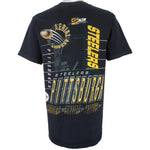 NFL (Salem) - Pittsburgh Steelers, Aerial Assault Spell-Out T-Shirt 1992 Large Vintage Retro Football