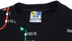 Vintage - New York Manhattan, Subway Line T-Shirt 1990s Large Vintage Retro