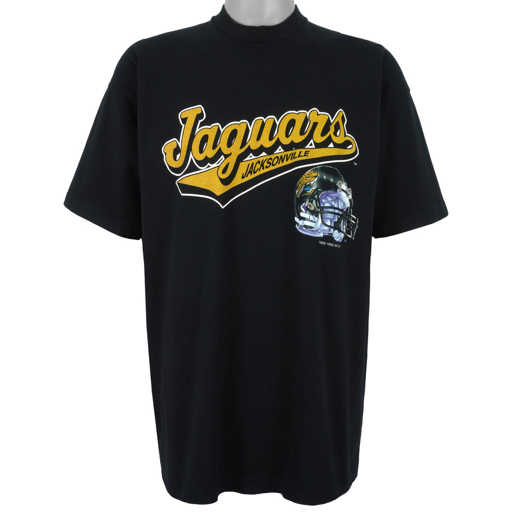 NFL (Salem) - Jacksonville Jaguars Big Spell-Out T-Shirt 1995 X-Large Vintage Retro Football