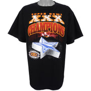 NFL (Tour Champ) - Dallas Cowboys Spell-Out T-Shirt 1996 X-Large Vintage Retro Football