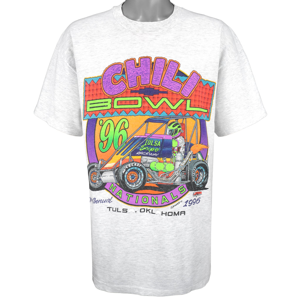 NASCAR (Hanes) - Chili Bowl Nationals T-Shirt 1996 X-Large Vintage Retro Vintage Retro