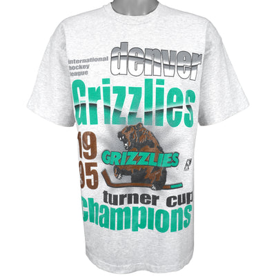 IHL (League Leader) - Denver Grizzlies Deadstock T-Shirt 1990s Large