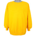 Nike - Yellow Classic Crew Neck Sweatshirt 1990s Large Vintage Retro