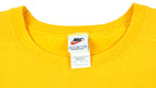 Nike - Yellow Classic Crew Neck Sweatshirt 1990s Large Vintage Retro