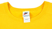Nike - Yellow Classic Crew Neck Sweatshirt 1990s Large Vintage Retro