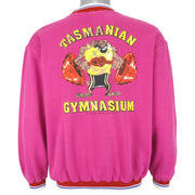 Looney Tunes - Tasmanian Gymnasium Spell-Out Sweatshirt 1990 Large Vintage Retro