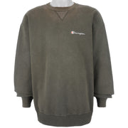 Champion - Dark Grey Classic Crew Neck Sweatshirt 1990s XX-Large Vintage Retro