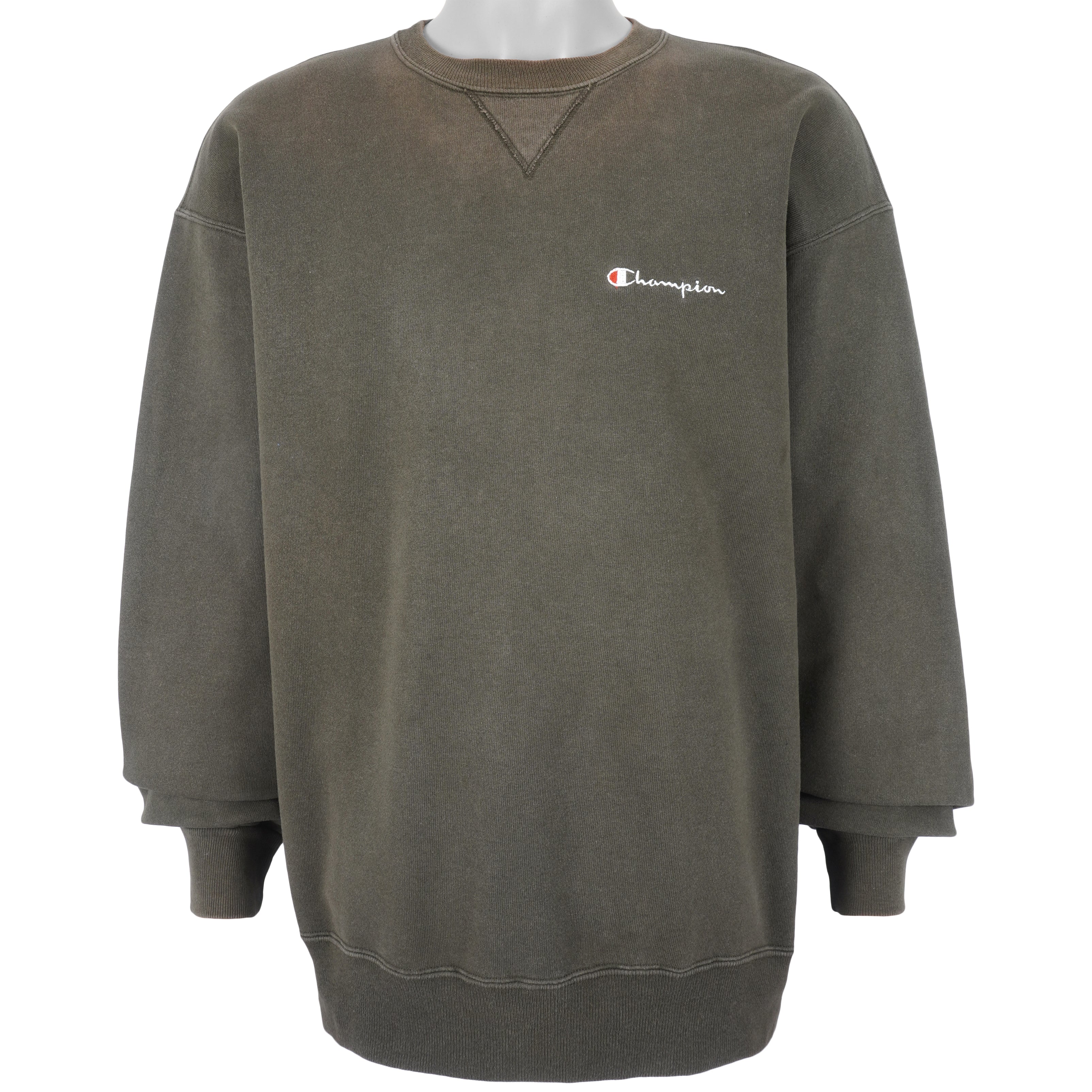 Champion - Dark Grey Classic Crew Neck Sweatshirt 1990s XX-Large Vintage Retro