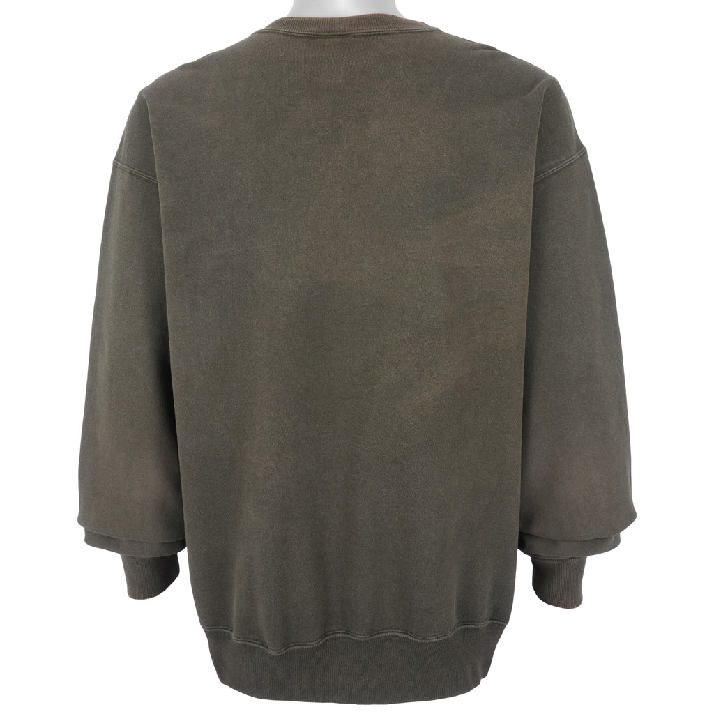 Champion - Dark Grey Classic Crew Neck Sweatshirt 1990s XX-Large Vintage Retor