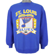 NHL - St. Louis Blues Spell-Out Sweatshirt 1990s Large Vintage Retro Hockey