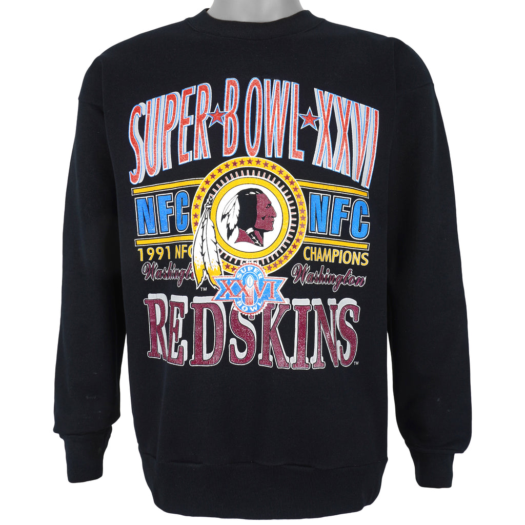 NFL (Tultex) - Washington Redskins, NFC Champs Crew Neck Sweatshirt 1991 Large Vintage Retro Football