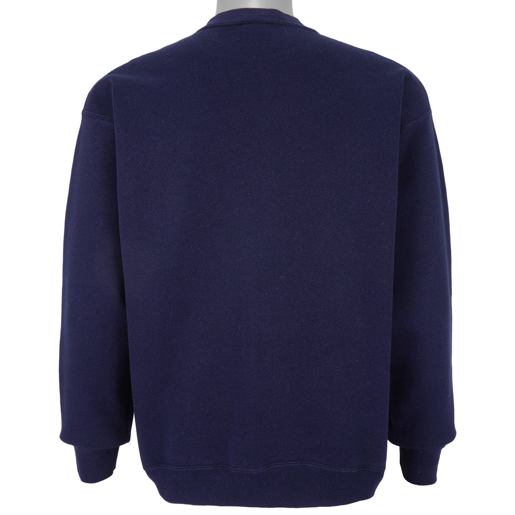 Vintage (Artex) - Blue Wolfe, Wildlife Fund Crew Neck Sweatshirt 1990s Large Vintage Retro