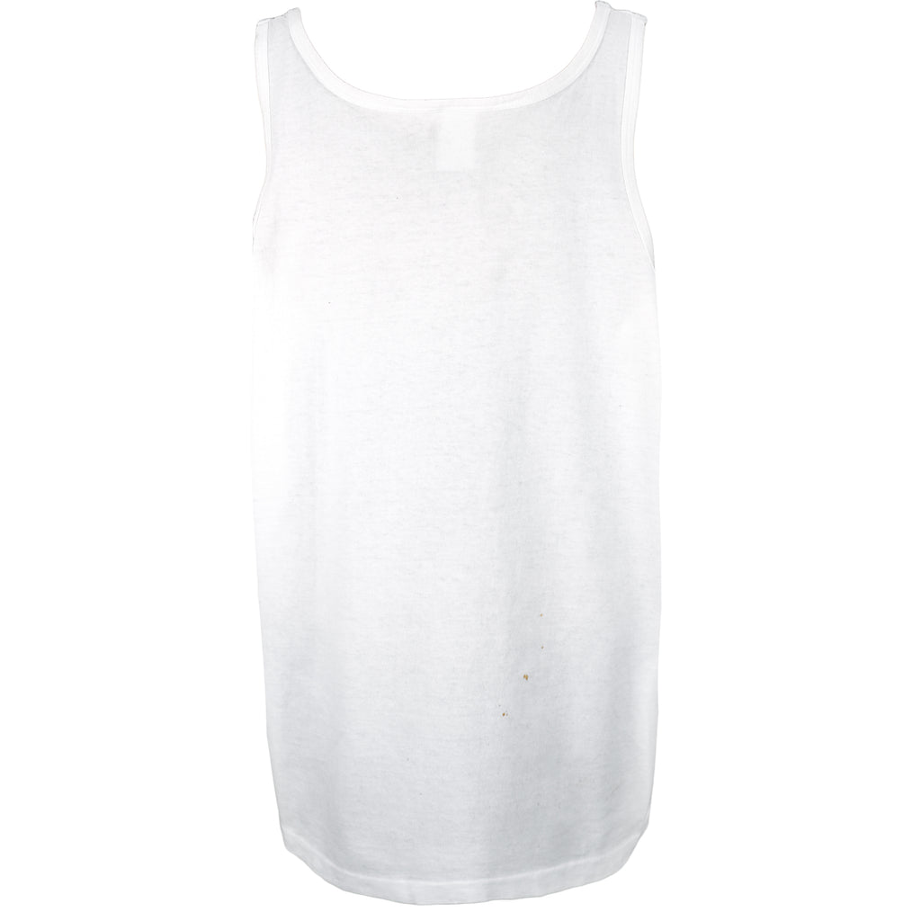NFL (Logo 7) - Miami Dolphins Big Spell-Out Tank Top 1990s X-Large Vintage Retro Football