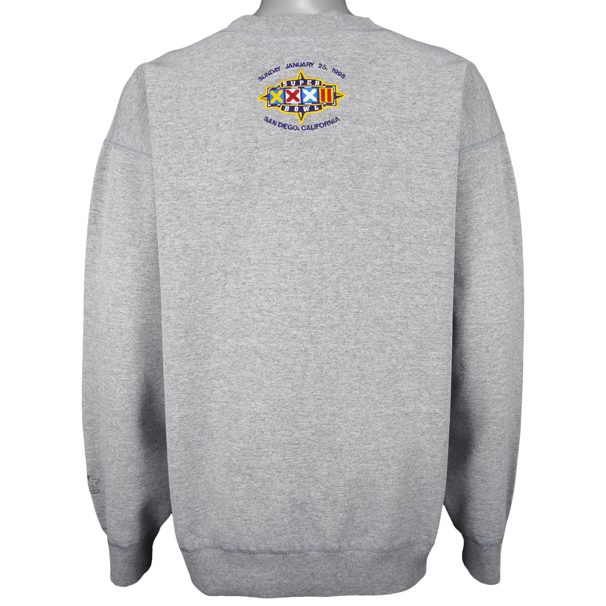 Starter - NFL, Budweiser Embroidered Crew Neck Sweatshirt 1998 X-Large Vintage Retro Football