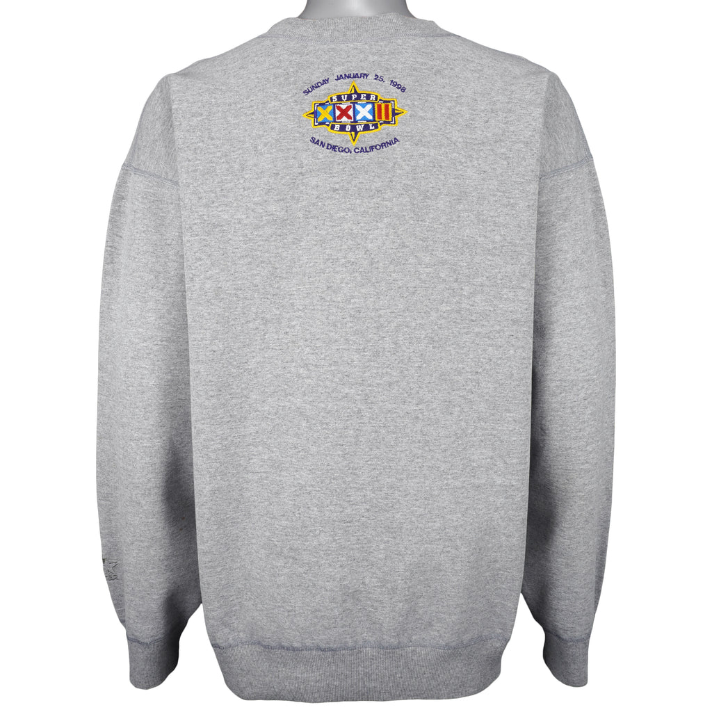 Starter - NFL, Budweiser Embroidered Crew Neck Sweatshirt 1998 X-Large Vintage Retro Football