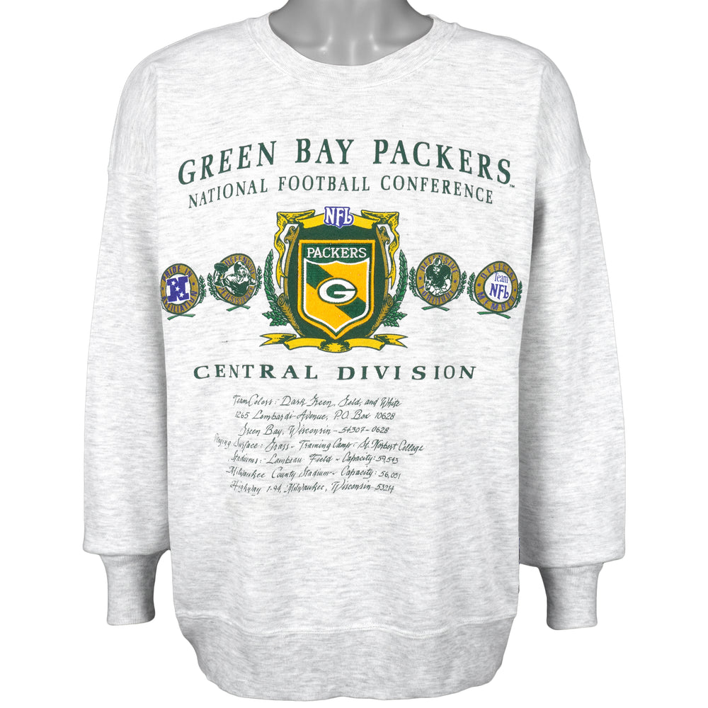 NFL (Nutmeg) - Green Bay Packers Crew Neck Sweatshirt 1990s X-Large Vintage Retro Football