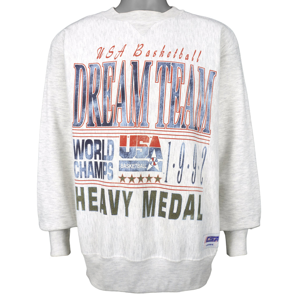 NBA (CSA) - USA Basketball Dream Team Crew Neck Sweatshirt 1992 Large Vintage Retro Basketball